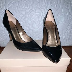 BCBG Black patent leather pumps size 9